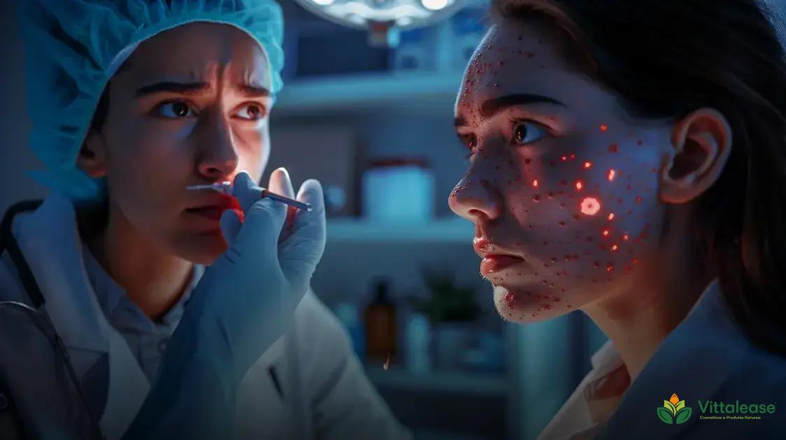 Diagnóstico e tratamento para manchas vermelhas