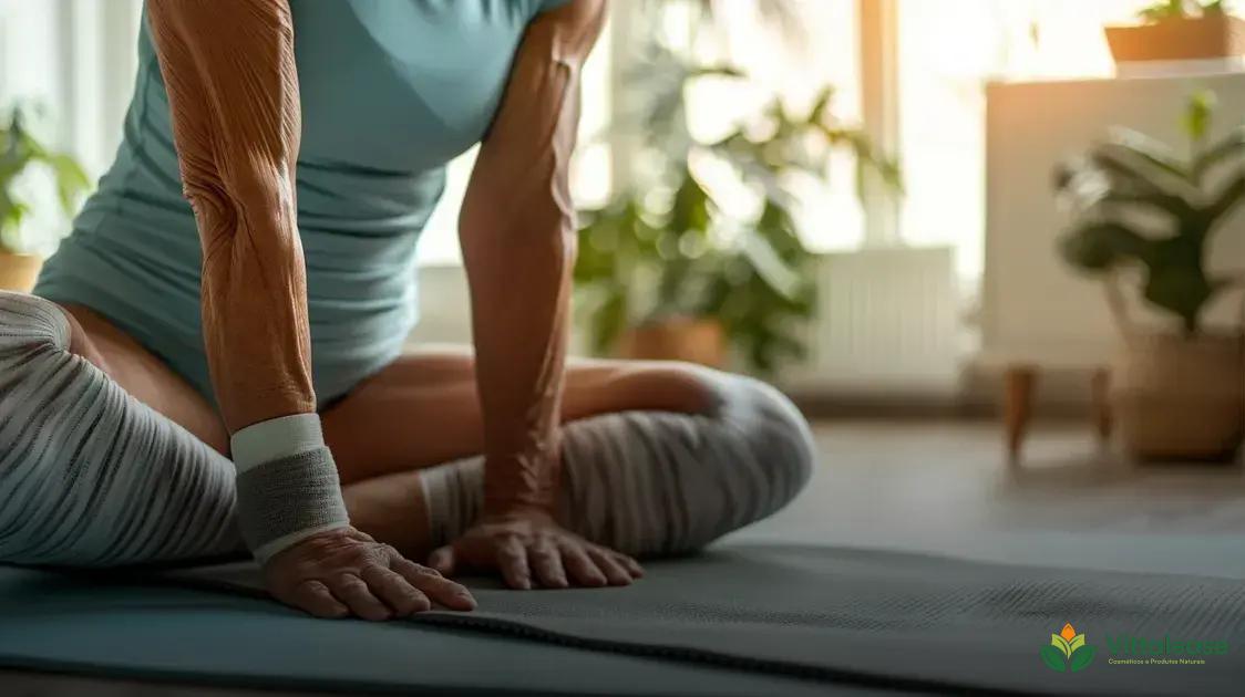 Exercícios de Pilates seguros para idosos com dor no joelho