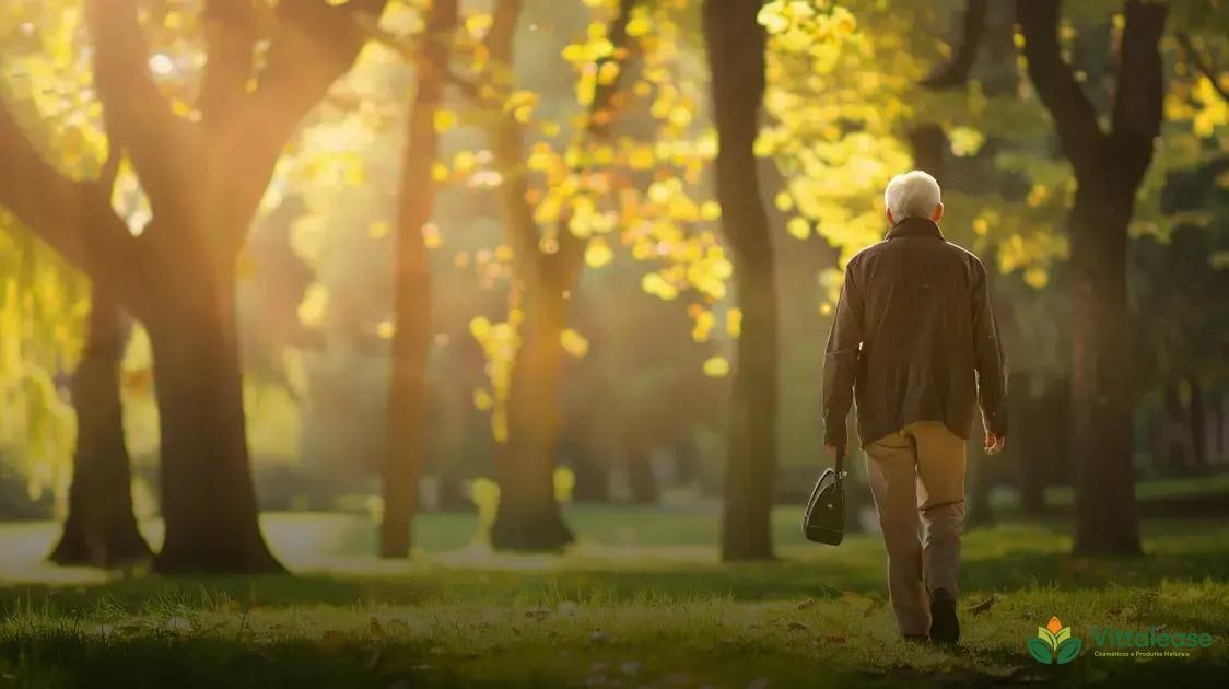 Integrando a caminhada terapêutica em um estilo de vida saudável para idosos